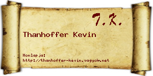 Thanhoffer Kevin névjegykártya